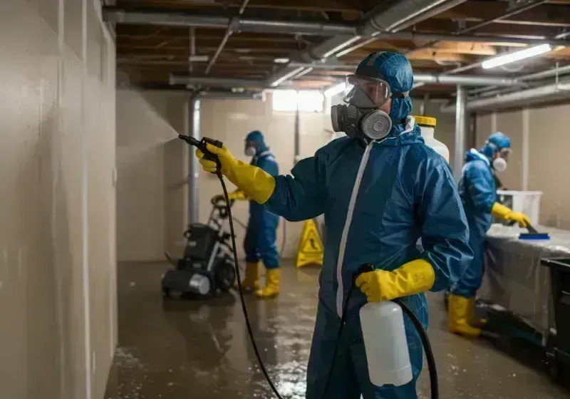 Basement Sanitization and Antimicrobial Treatment process in South Jordan, UT