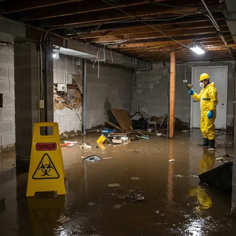 Flooded Basement Electrical Hazard in South Jordan, UT Property